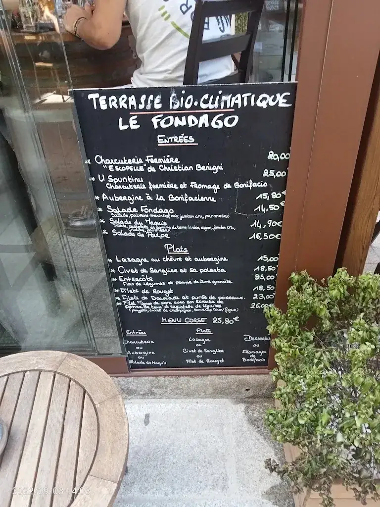 Menu_Restaurant Le Fondago_Bonifacio_image_2