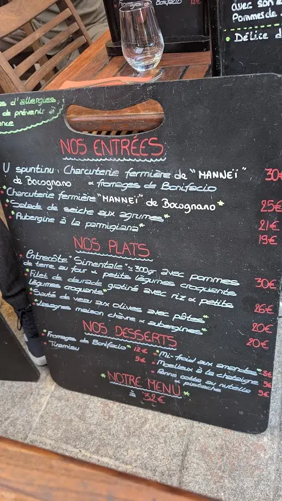 Menu_Restaurant Le Fondago_Bonifacio_image_3