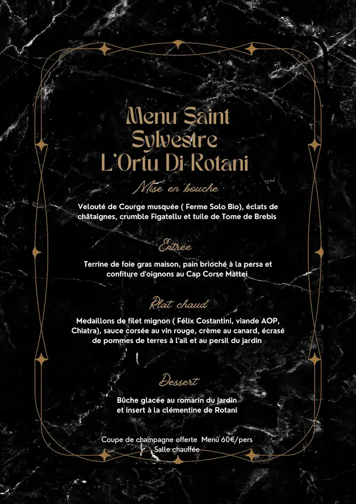 Menu_Ferme Auberge L'Ortu Di Rotani_Aléria_image_1