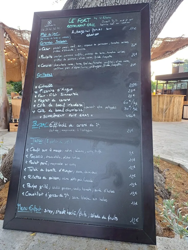 Menu_Le Fort Restaurant_Aléria_image_2