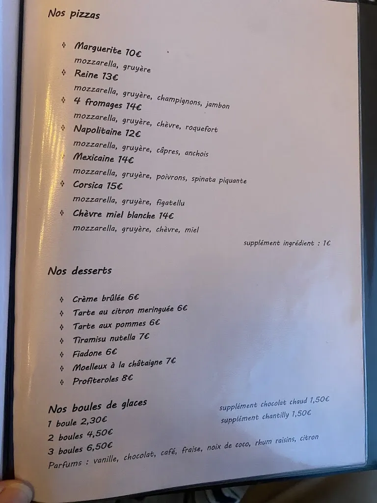 Menu_RESTAURANT Camping CAPFUN Marina d'Aleria_Aléria_image_2