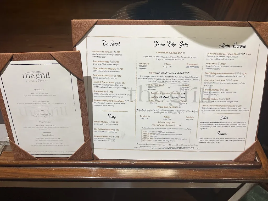 Menu_The Grill Dining & Lounge_Egypt_image_1