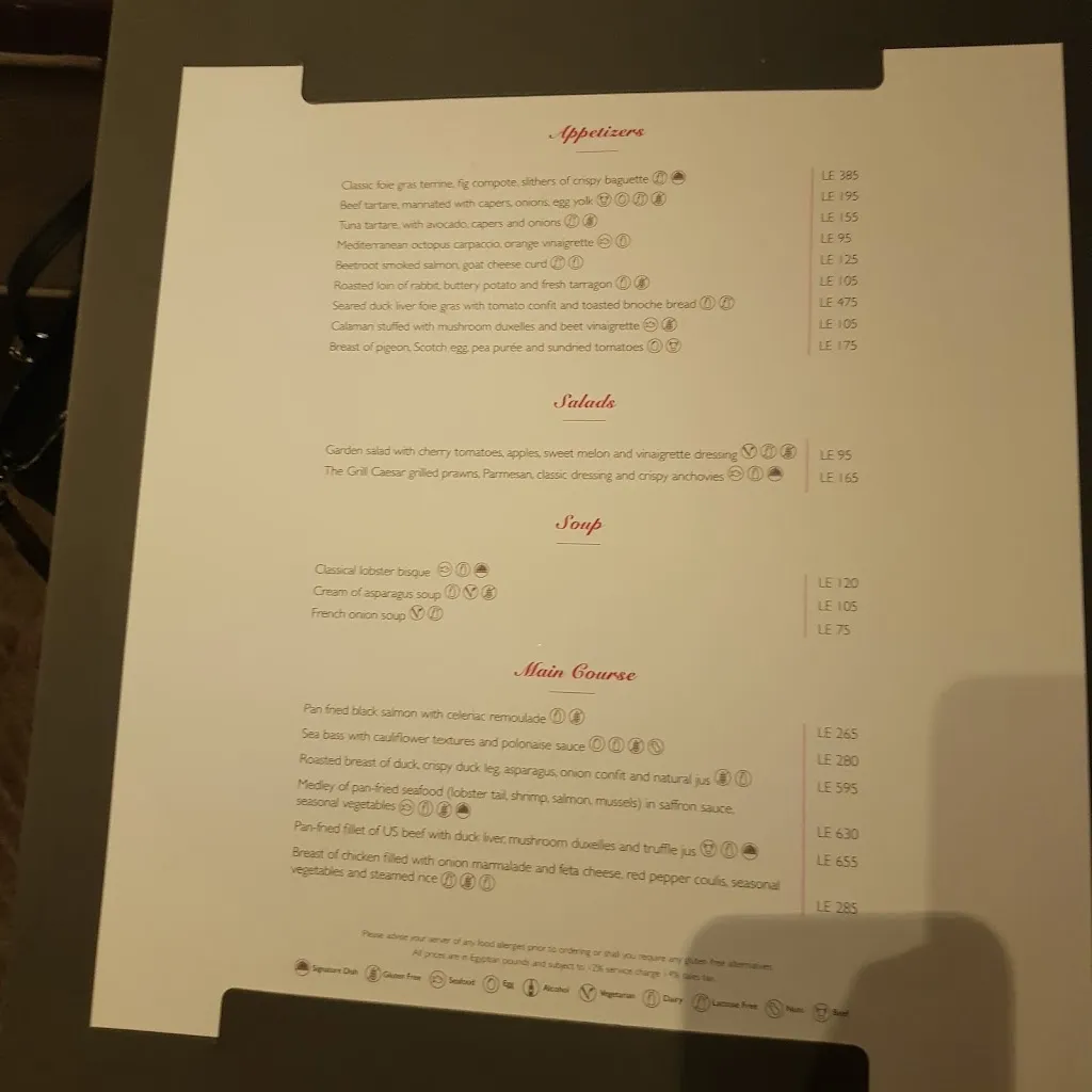 Menu_The Grill Dining & Lounge_Egypt_image_4