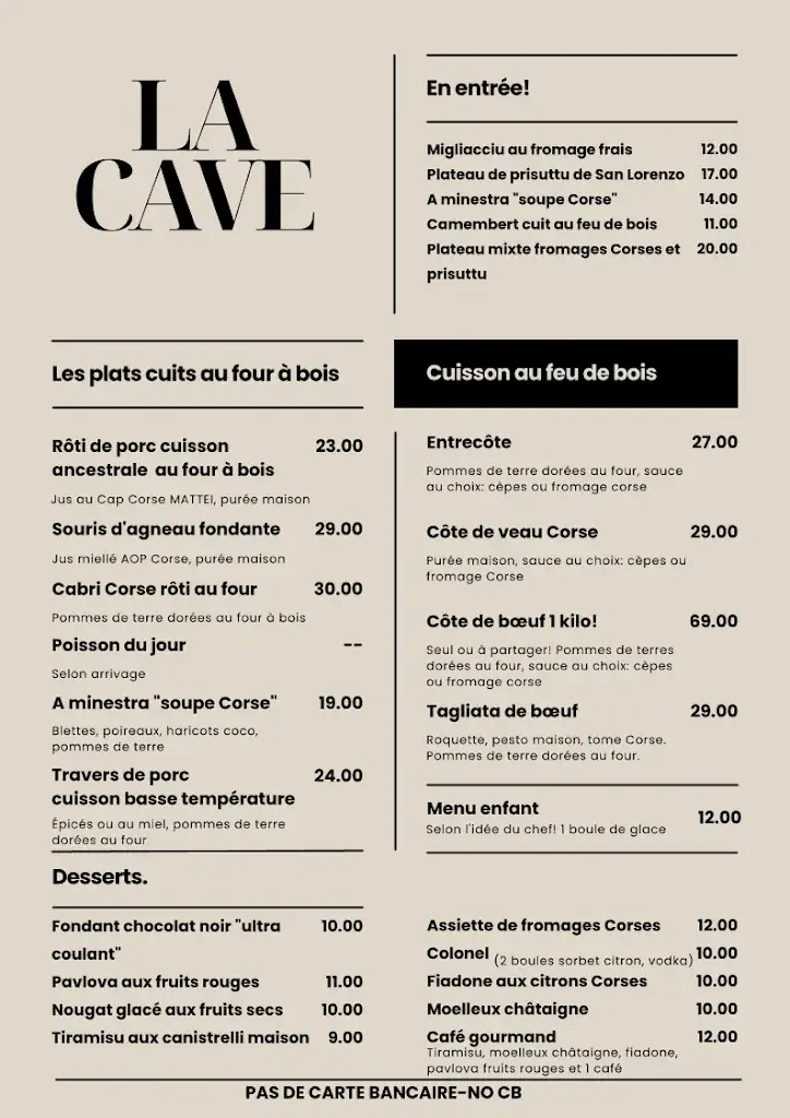 Menu_Casa Maiò Restaurant_Calenzana_image_1