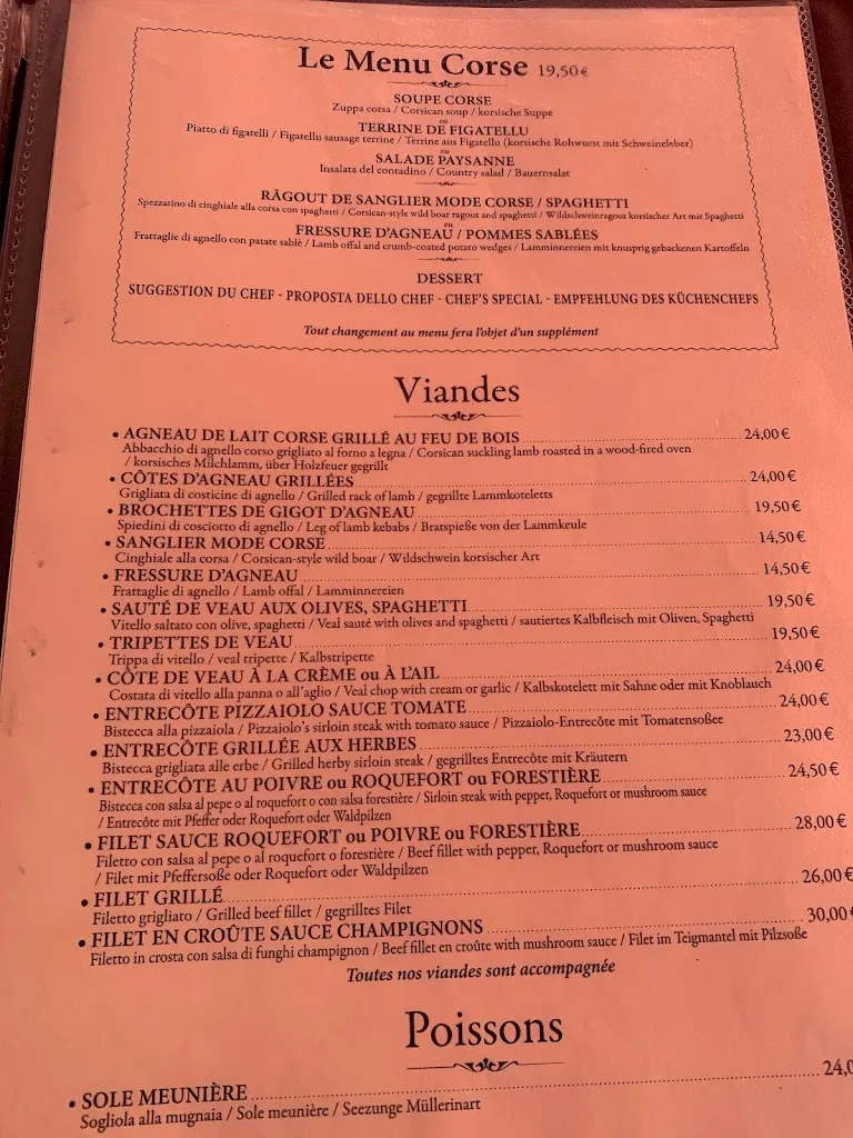 Menu_Restaurant le Calenzana Chez Michel_Calenzana_image_2