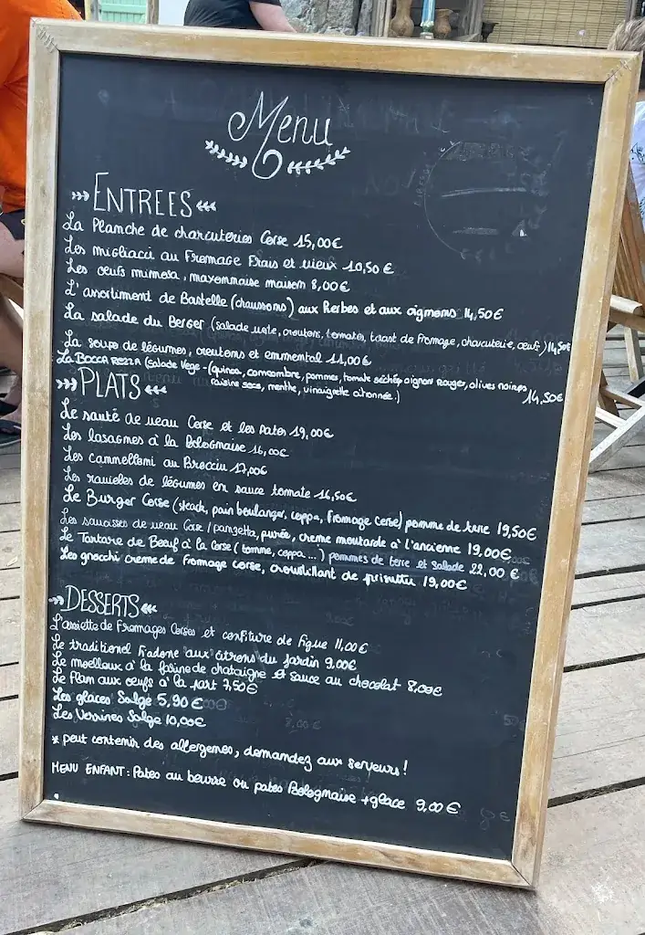 Menu_AUBERGE DE LA FORET_Calenzana_imagen_2
