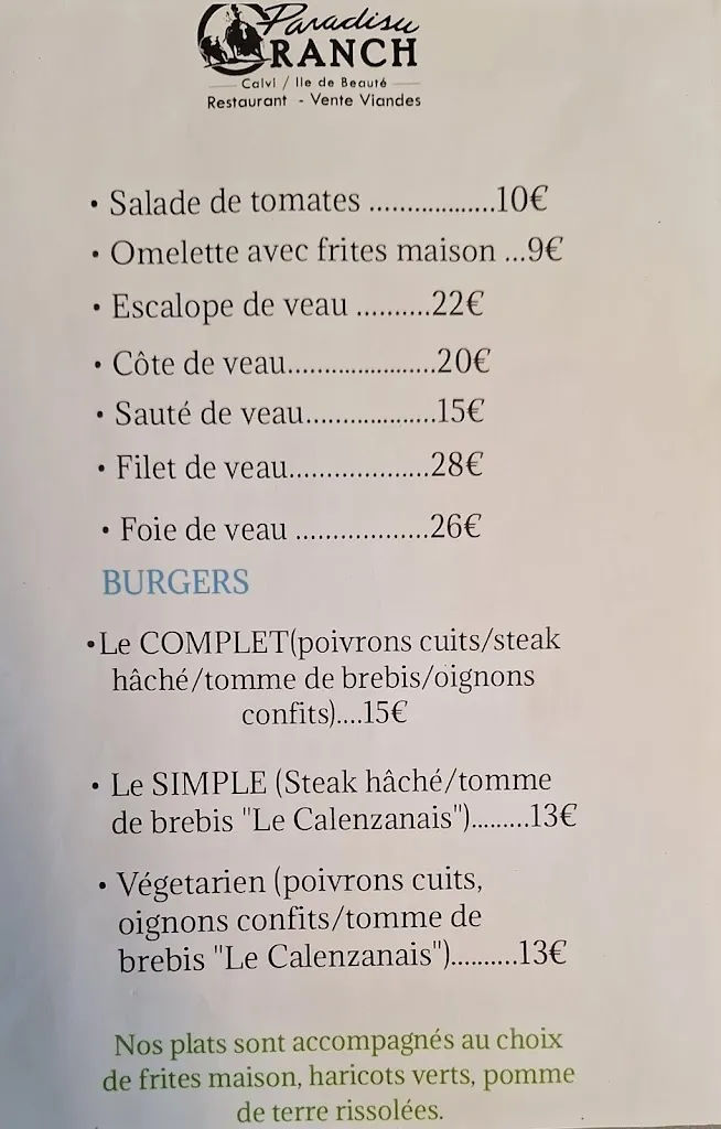 Menü_O' Paradisu Ranch_Calenzana_Bild_1