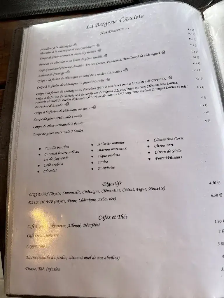 Menu_The Sheepfold of Acciola_Sartène_image_4