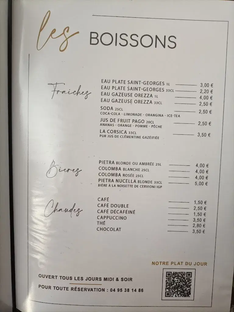 Menu_Restaurant Les Trois Fourchettes_Cervione_image_3