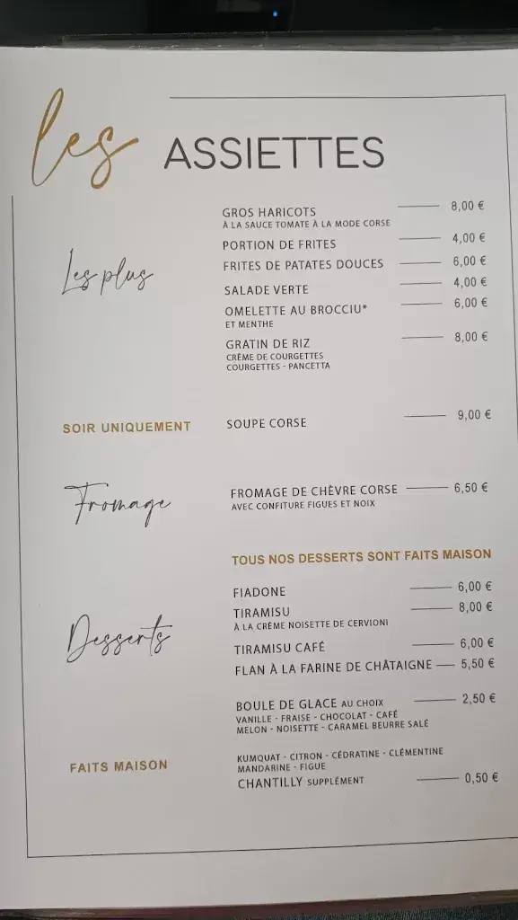 Menu_Restaurant Les Trois Fourchettes_Cervione_image_4