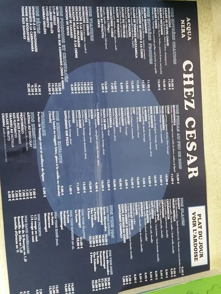 Menu_Restaurant Pizzeria Chez Cesar_Cervione_image_2