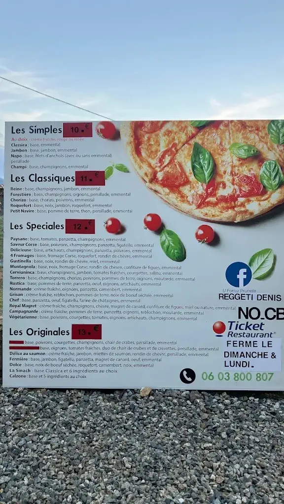 Menu_U fornu Pizzeria Prunete_Cervione_immagine_1