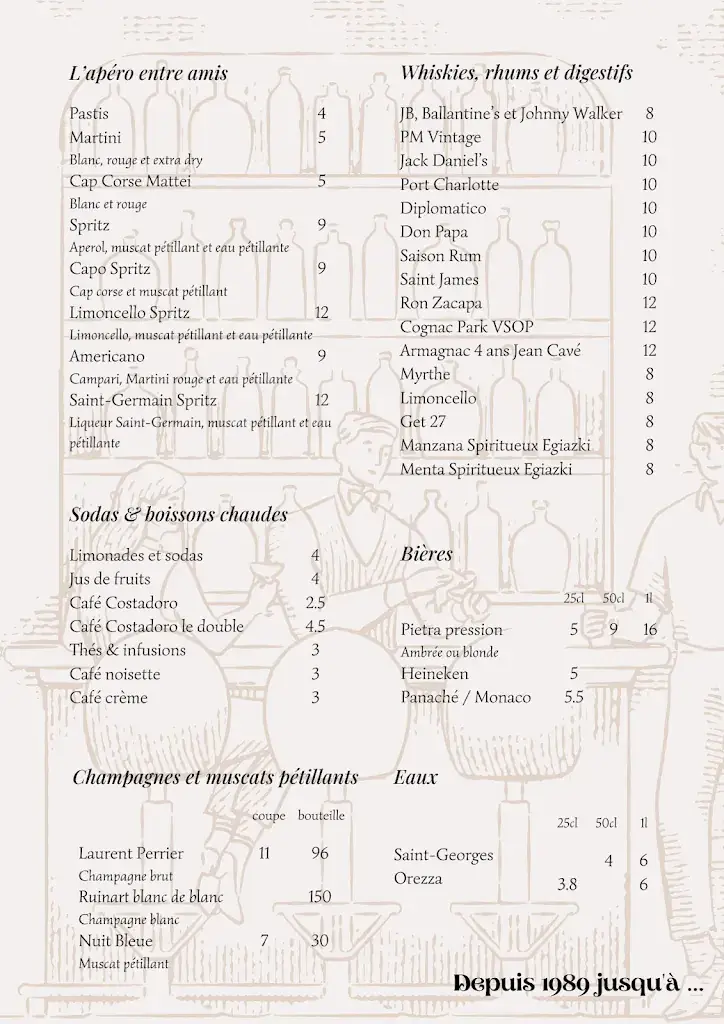 Menu_RESTAURANT LE DON QUICHOTTE_Ajaccio_image_1