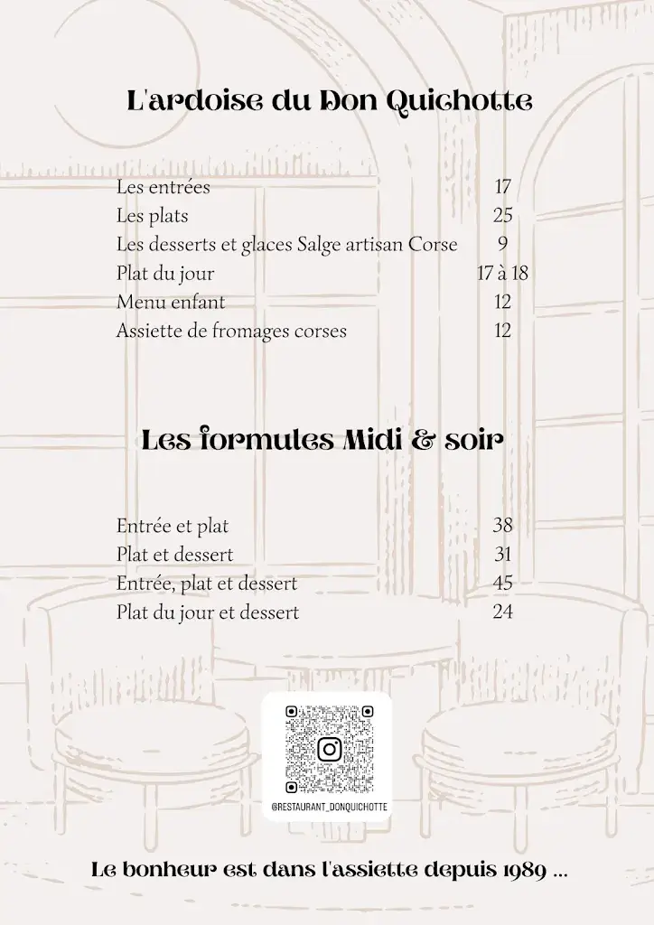 Menu_RESTAURANT LE DON QUICHOTTE_Ajaccio_image_2