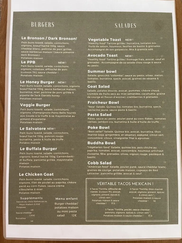 Menu_Brasserie L'instant_Ajaccio_imagen_3