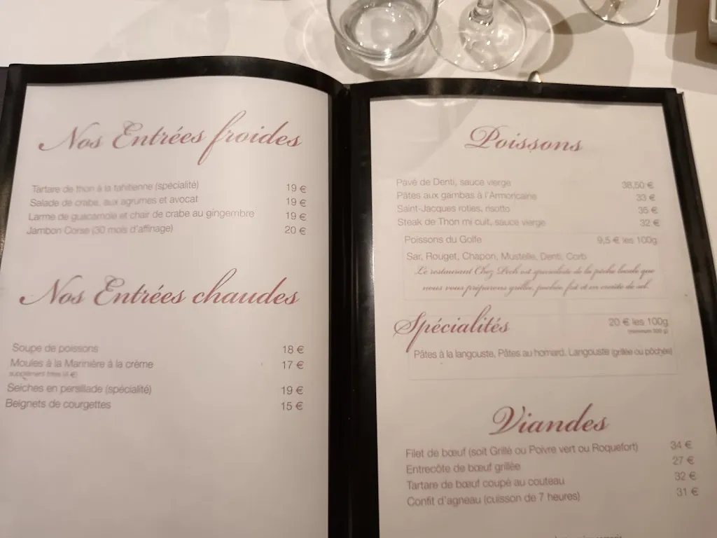 Menu_Restaurant Chez Pech_Ajaccio_image_2