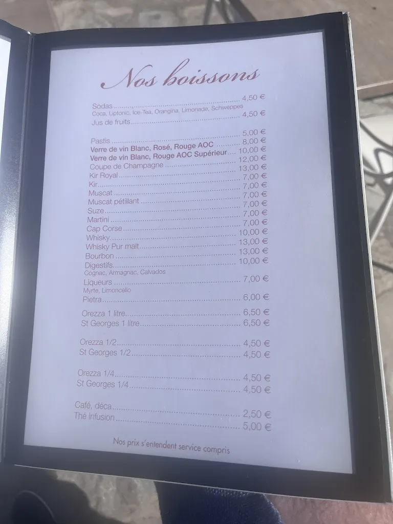 Menu_Restaurant Chez Pech_Ajaccio_image_3