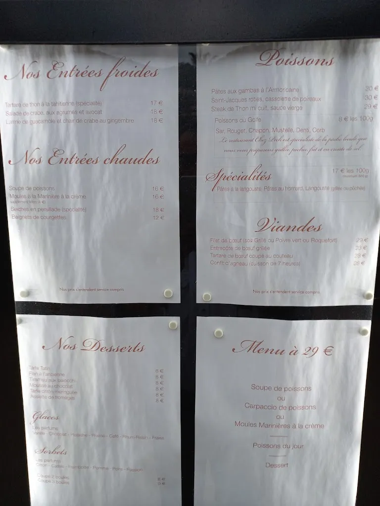 Menu_Restaurant Chez Pech_Ajaccio_image_4