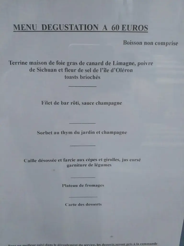 Menu_Hôtel Restaurant Les Copains_Ambert_image_2