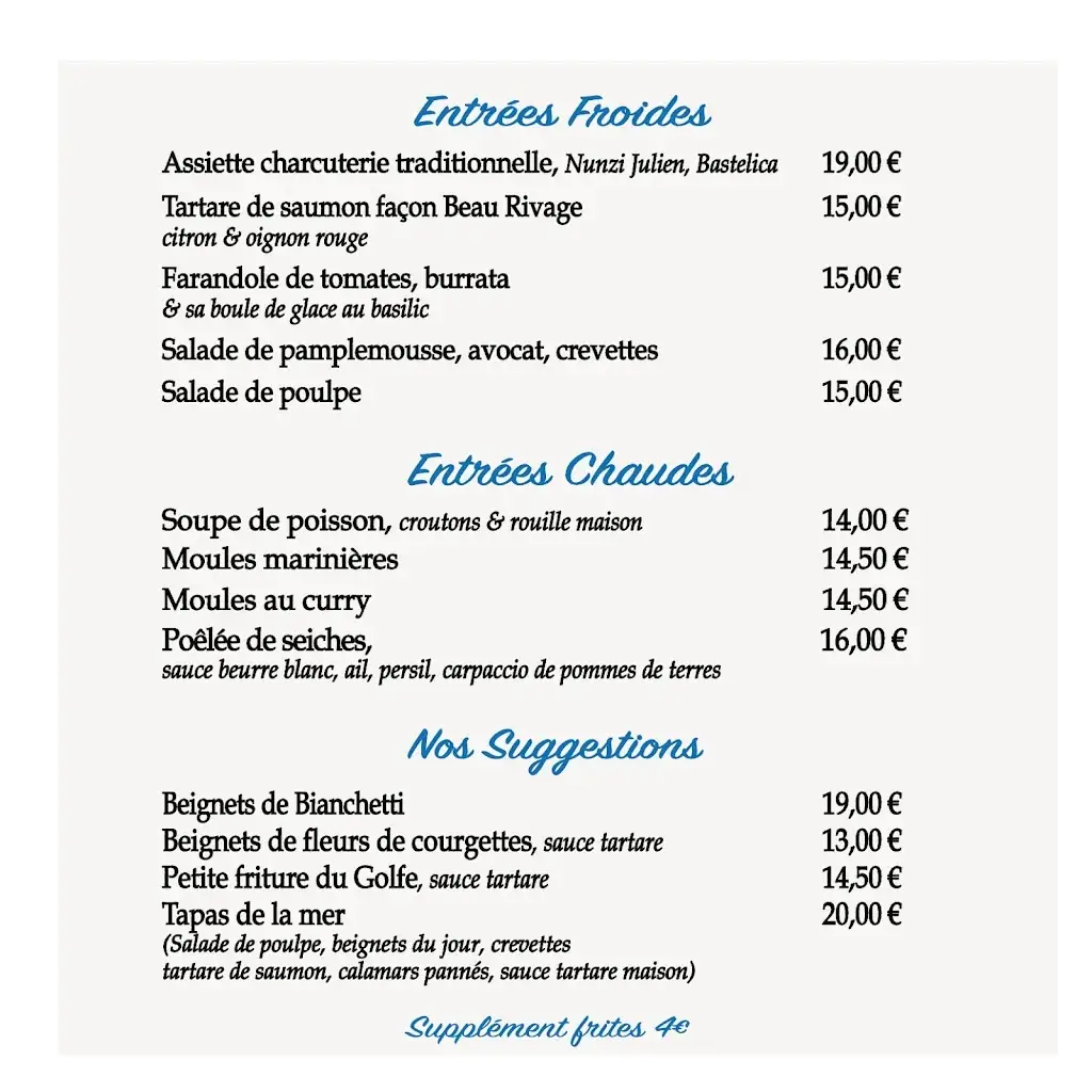 Menu_Le Beau Rivage_Ajaccio_image_1