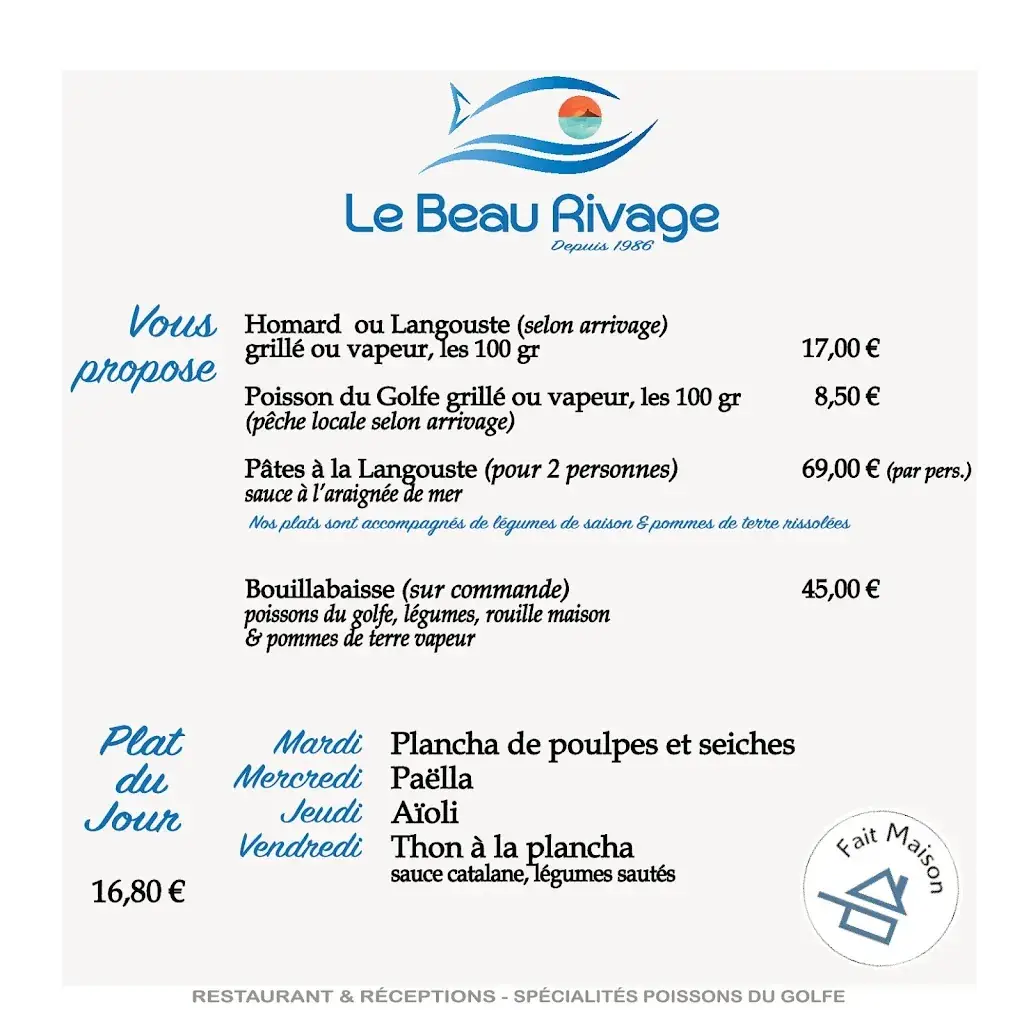 Menu_Le Beau Rivage_Ajaccio_image_2