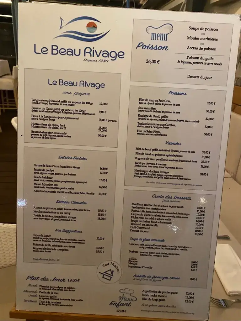 Menu_Le Beau Rivage_Ajaccio_image_4