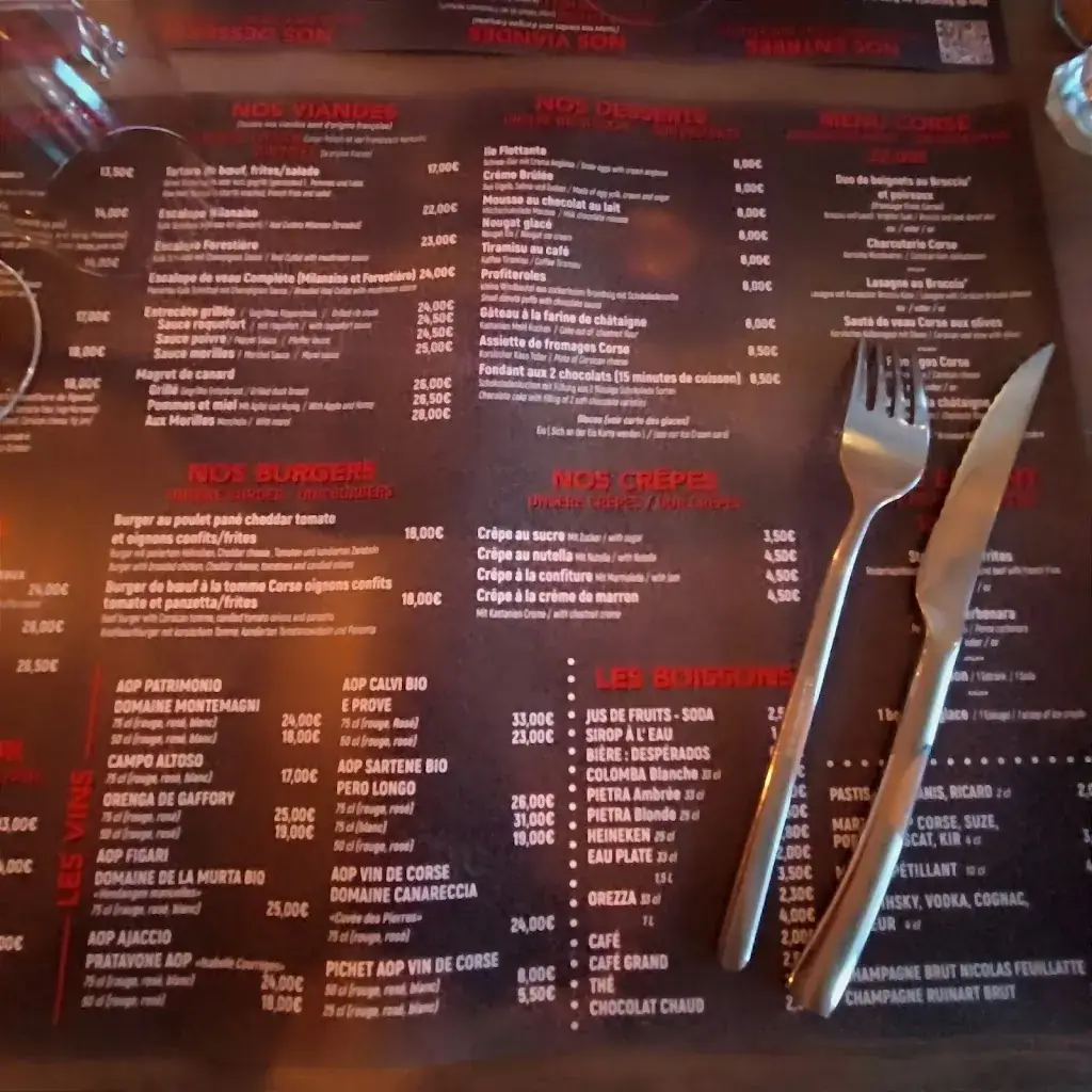 Menü_Restaurant A SUARA_Ghisonaccia_Bild_3