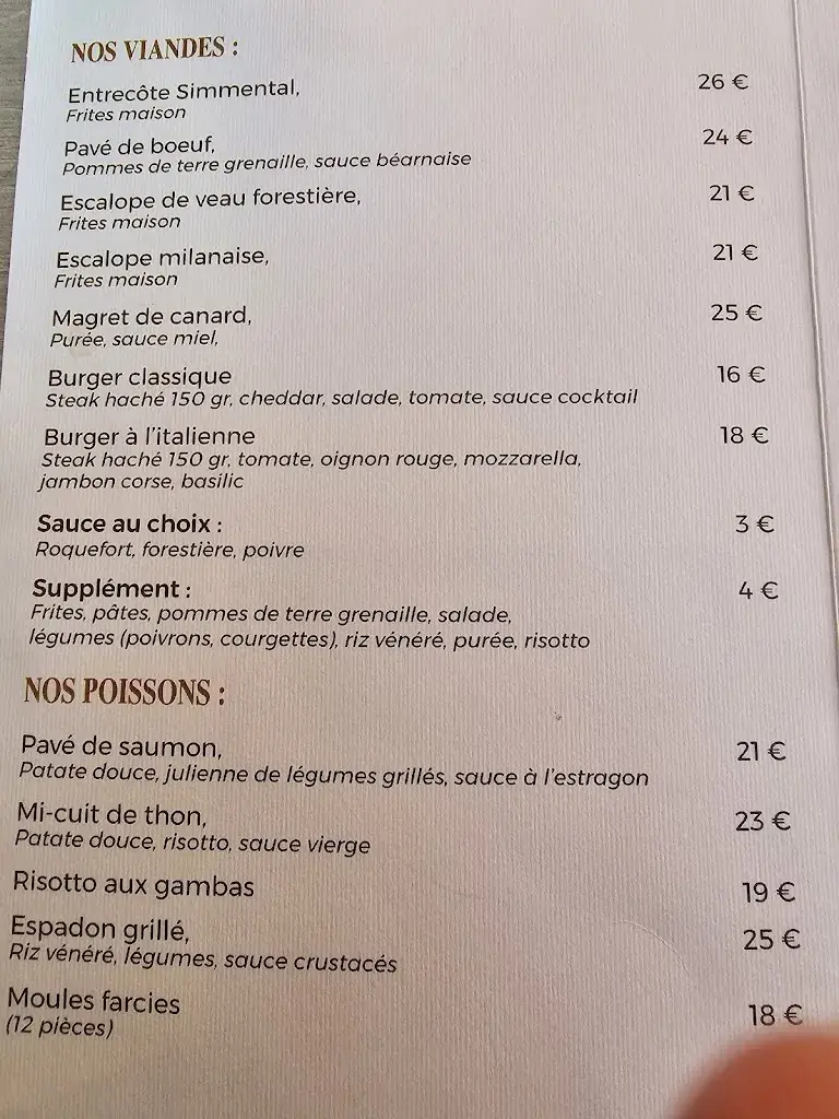 Menu_Restaurant l'Oasis_Ghisonaccia_imagen_2