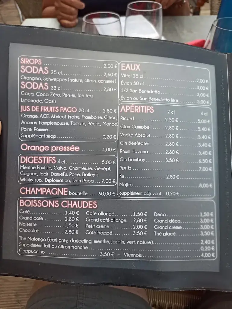 Menu_Le café de la poste chez Nico_Chabeuil_imagen_1