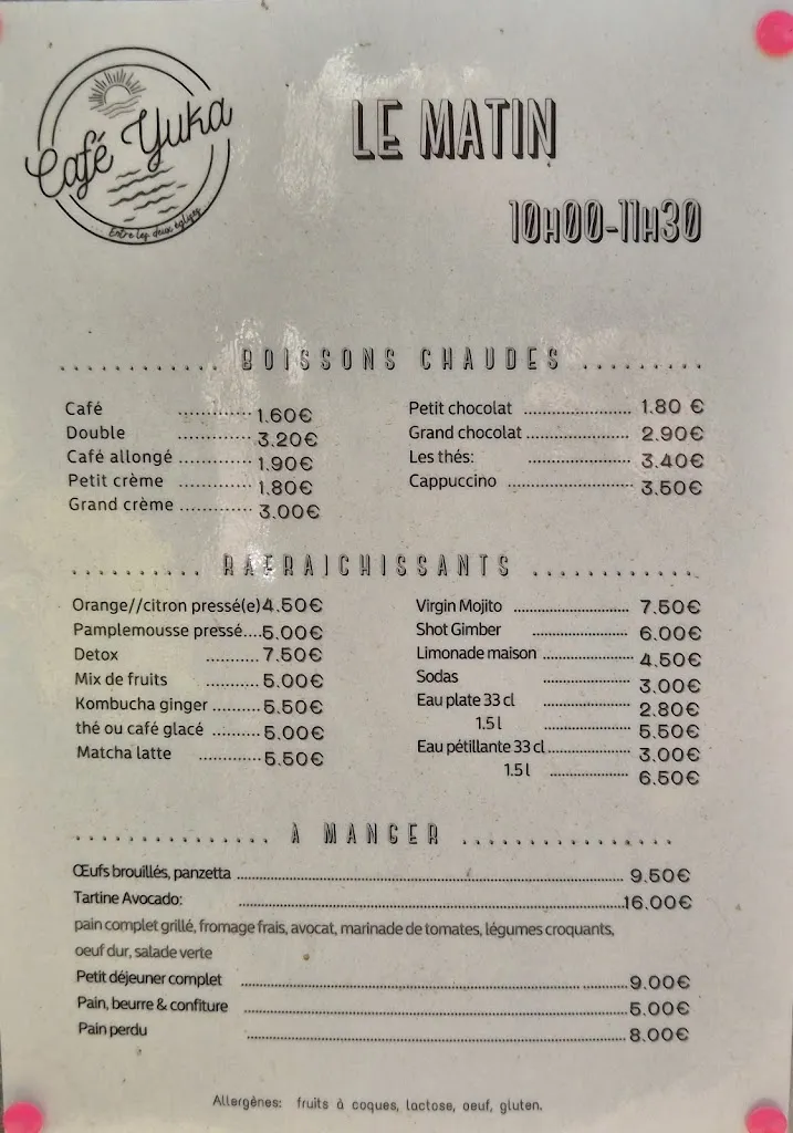 Menu_Café Le Yuka_Cargèse_image_1