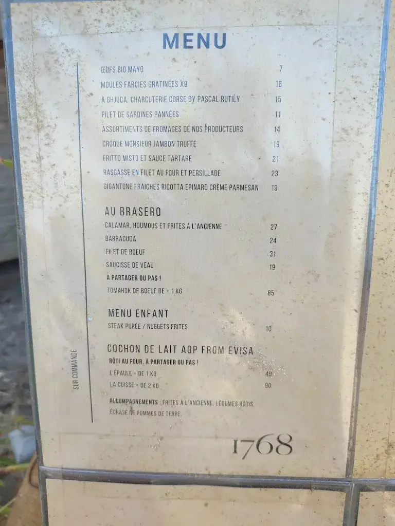 Menu_Paillote 1768_Cargèse_image_2