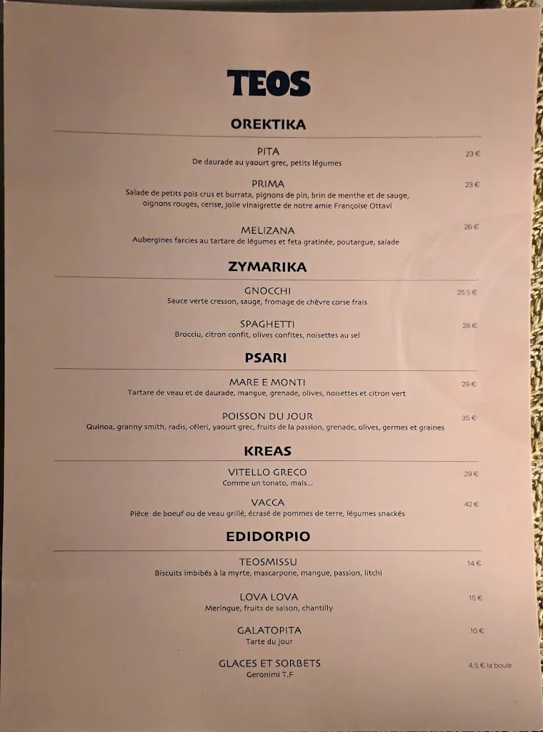 Menu_Restaurant TEOS_Cargèse_immagine_1