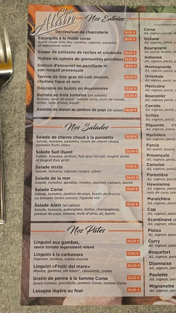 Menu_Restaurant Chez Alain_Albitreccia_image_4