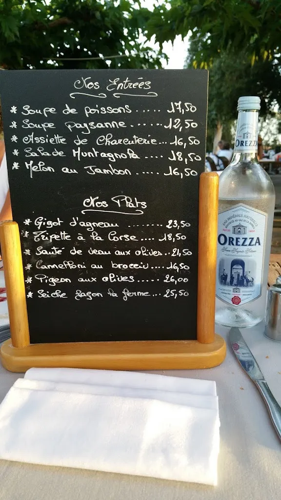 Menu_Restaurant la ferme_Albitreccia_immagine_3