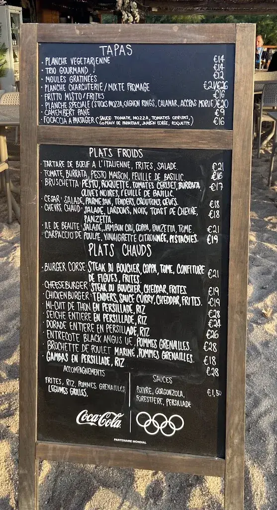 Menu_Paillote Les Tamaris Agosta Plage_Albitreccia_image_1