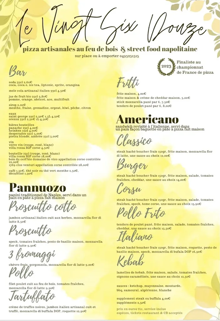 Menü_Le 26/12 Pizzeria_20166_Bild_2