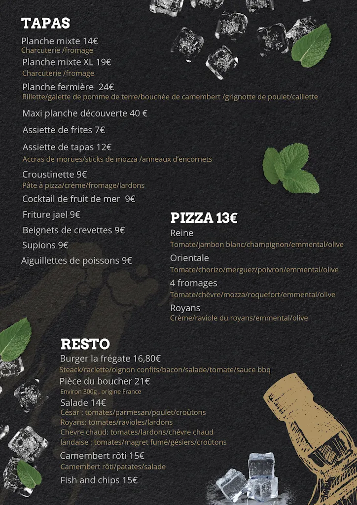 Menu_La Frégate_Chabeuil_image_1