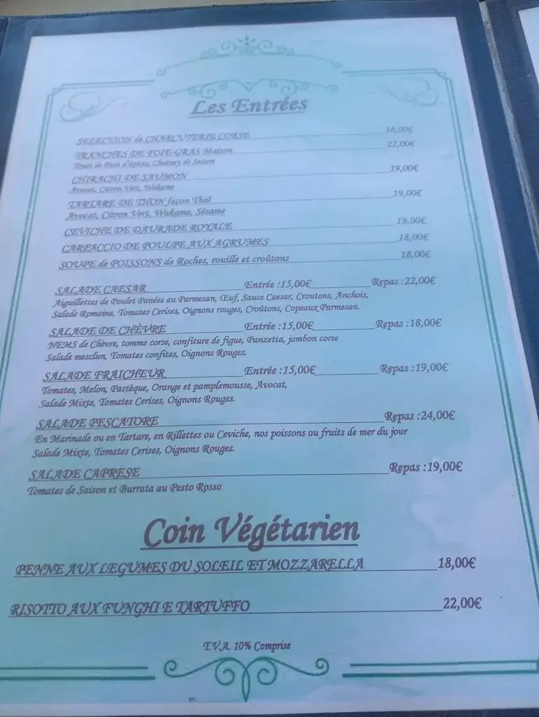 Menü_Restaurant le Club_Grosseto-Prugna_Bild_2