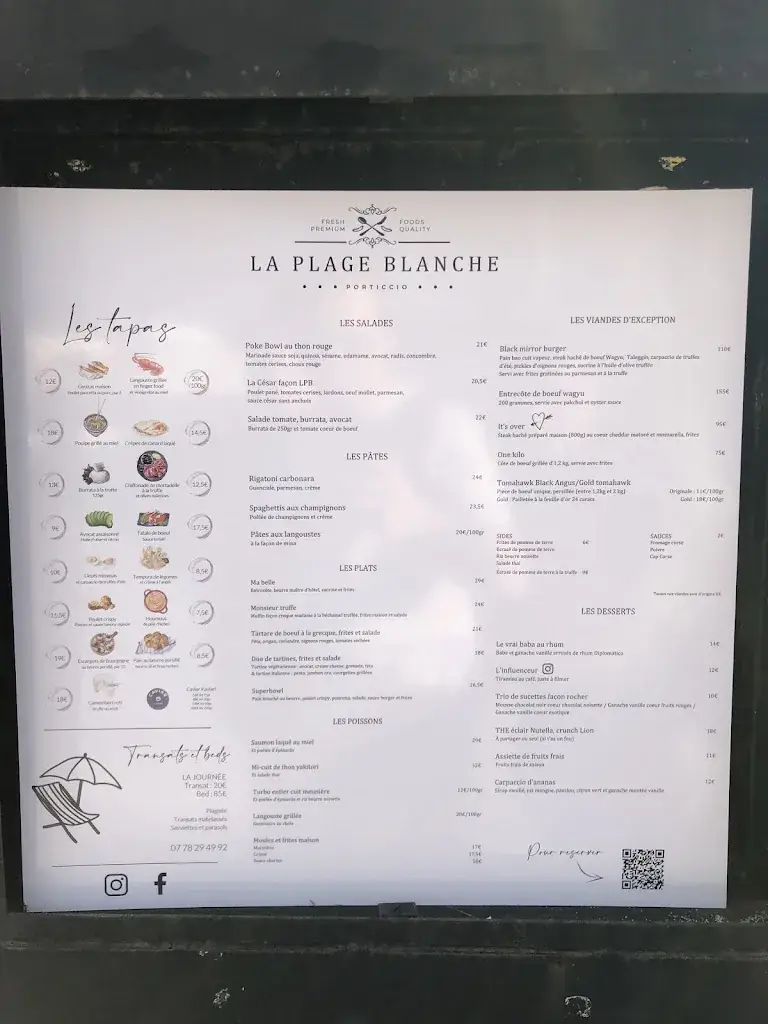 Menu_La Plage Blanche_Grosseto-Prugna_image_1