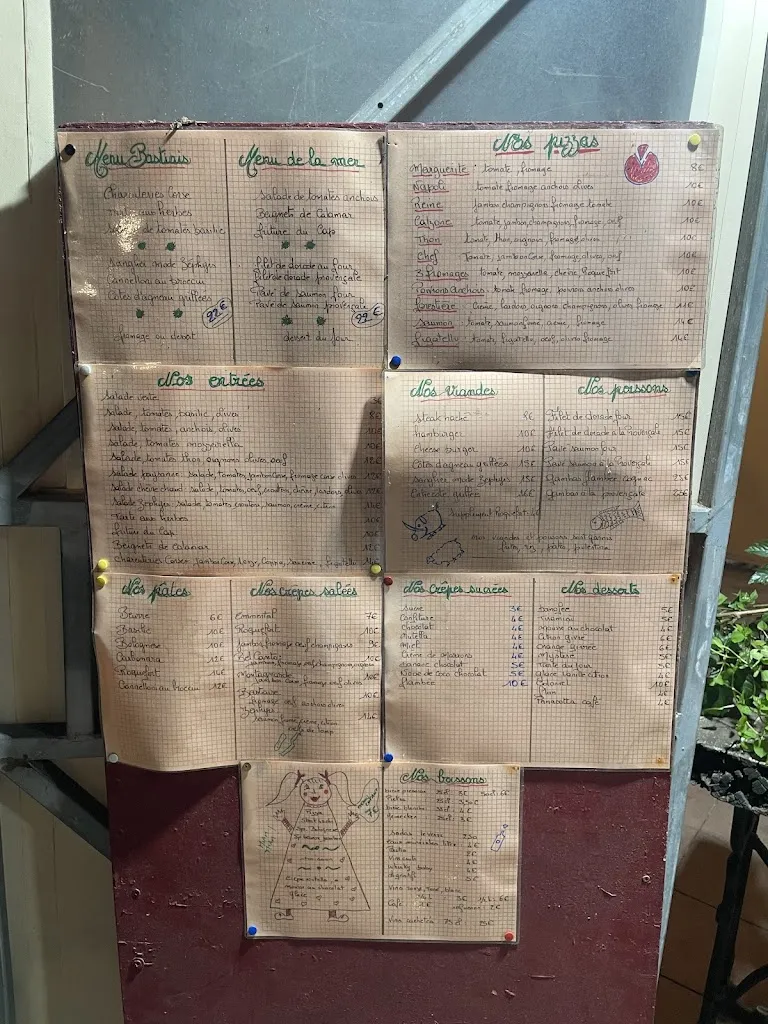 Menu_Restaurant Pizzeria Les Zephyrs_Bastia_image_1