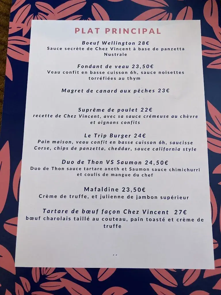 Menu_Restaurant Chez Vincent_Bastia_image_3