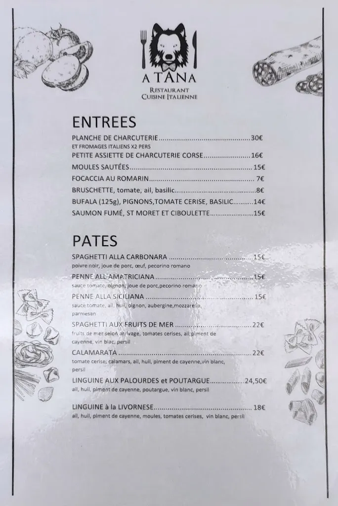 Menu_Restaurant A Tana_Bastia_image_4