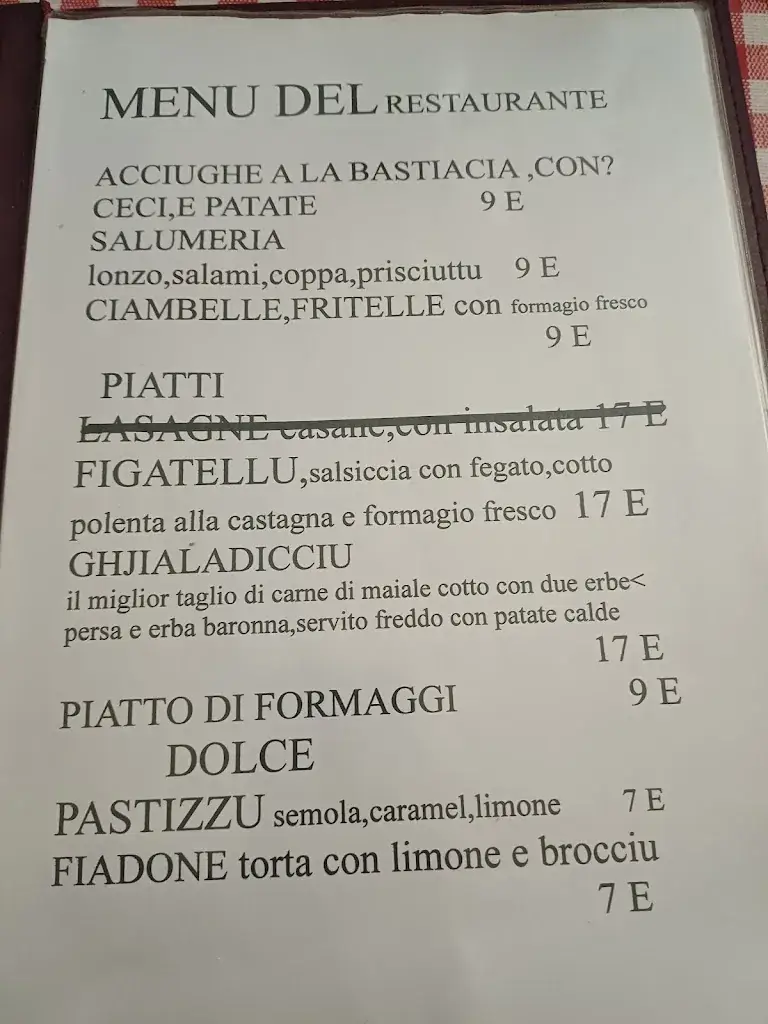 Menü_Restaurant U Paisanu_Bastia_Bild_1