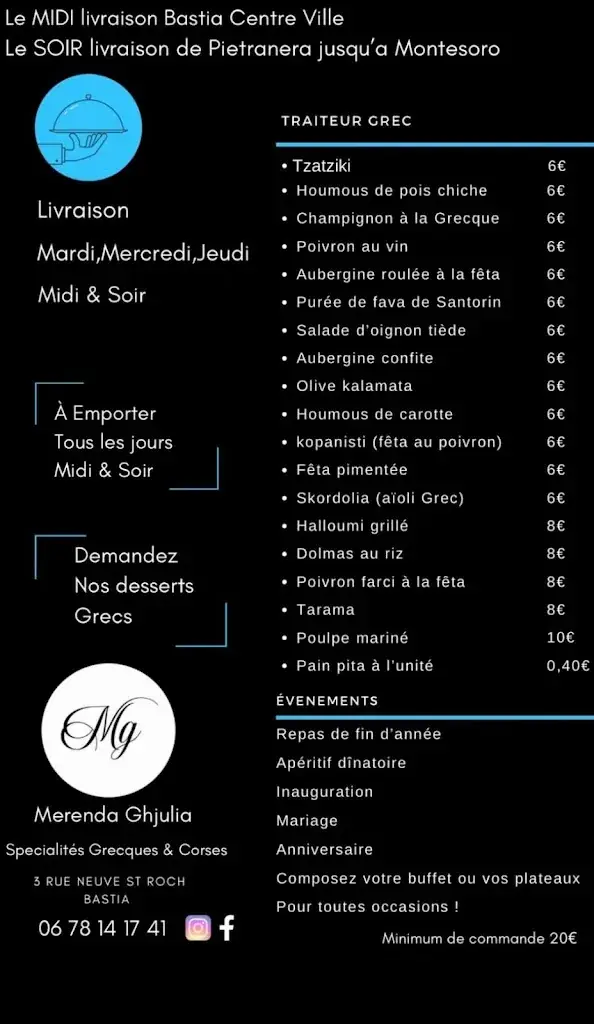 Menu_Restaurant Merenda Ghjulia_Bastia_image_1