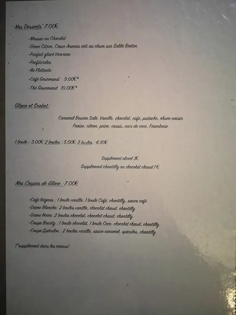 Menu_Hôtel Restaurant La Chaumière_Ambert_image_2