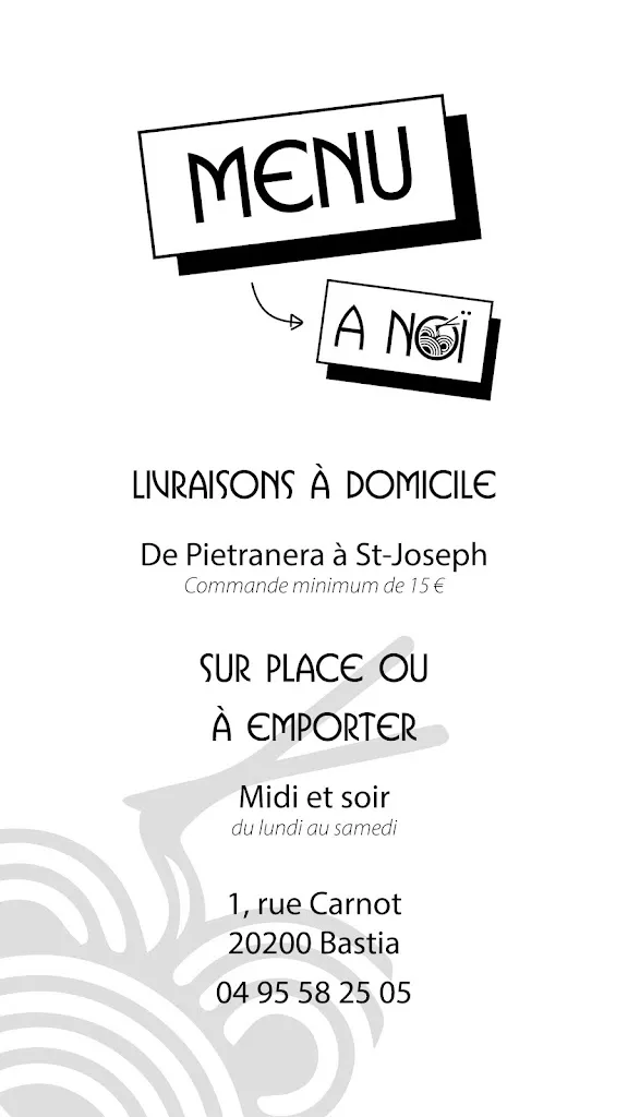 Menü_Restaurant A Noi_Bastia_Bild_3