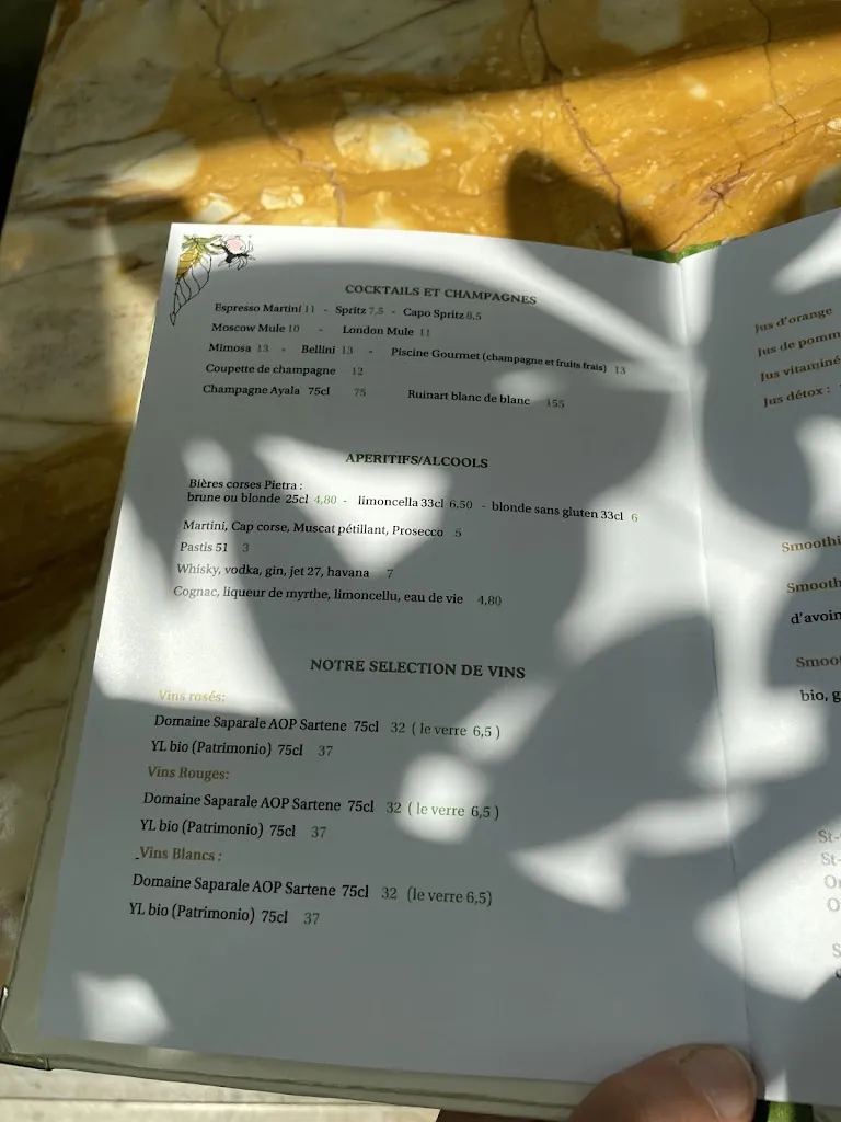 Menu_Café des Gourmets_Bastia_image_4