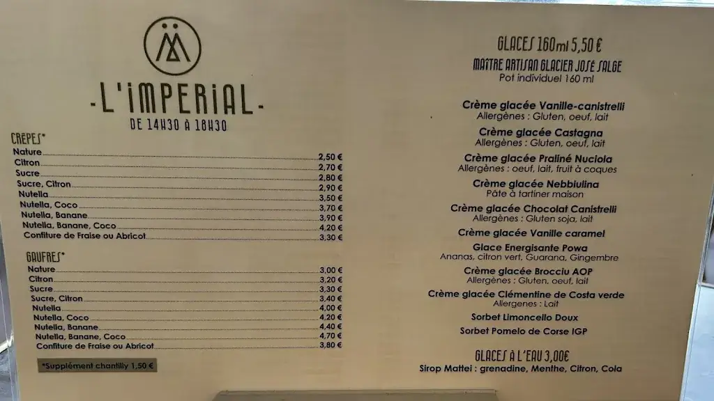 Menu_Brasserie L'Impérial_Bastia_image_2