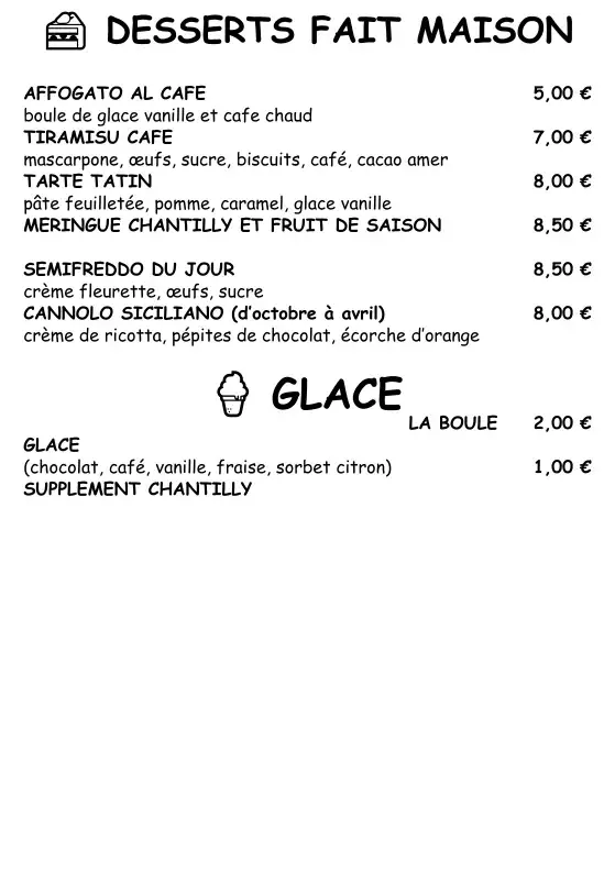 Menu_Pizzeria Restaurant Mediterranea cucina Italiana_Bastia_image_4