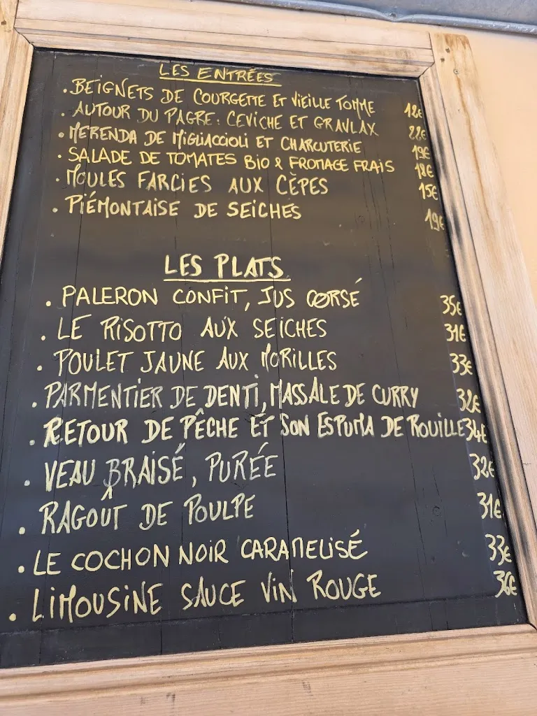 Menu_Restaurant Les Affranchis_Bastia_image_1